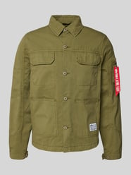 Kurtka koszulowa z naszywką z logo od Alpha Industries - 1