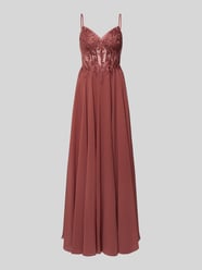 Abendkleid mit Ziersteinbesatz von LUXUAR FASHION - 48