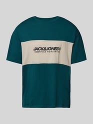 T-Shirt mit Label-Print Modell 'LEGACY' von Jack & Jones Blau - 19