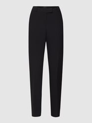 Bundfaltenhose mit französischen Eingrifftaschen von comma Grau / Schwarz - 40