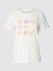 T-Shirt mit Allover-Print von Tom Tailor Beige - 8