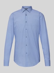 Slim Fit Business-Hemd mit Kentkragen Modell 'Hank' von BOSS Blau - 38