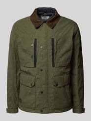 Fieldjack met platte kraag van corduroy van camel active - 12