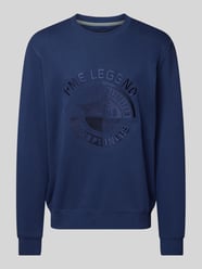 Sweatshirt mit Label-Stitching von PME Legend Blau - 9