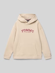 Bluza z kapturem o kroju regular fit z mieszanki bawełny od Tommy Hilfiger Teens - 2