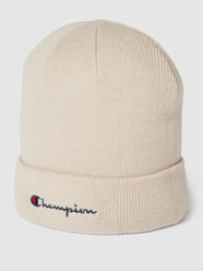 Beanie mit Label-Stitching von CHAMPION Beige - 44