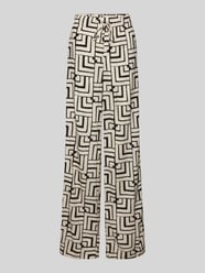 Stoffhose aus Viskose mit Eingrifftaschen und elastischem Bund von Christian Berg Woman - 26