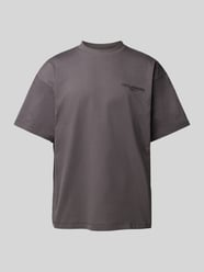 T-Shirt mit Label-Print von Only & Sons Grau - 32