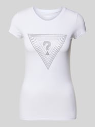 T-shirt met siersteentjes van Guess - 7