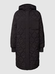 Steppmantel mit Brusttasche von Jake*s Collection Grau / Schwarz - 29