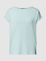 T-Shirt mit Kappärmeln von QS Blau - 4