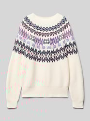 Regular Fit Strickpullover aus reiner Baumwolle von Tommy Hilfiger Teens - 3