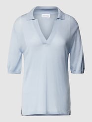 T-Shirt mit Rundhalsausschnitt von Calvin Klein Womenswear Blau - 22