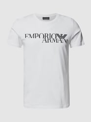 T-shirt met labelprint van Emporio Armani Wit - 35