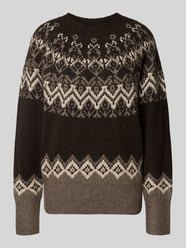 Regular Fit Strickpullover mit Norweger-Muster Modell 'Merla' von FREE/QUENT - 11