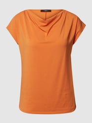 T-Shirt mit Wasserfall-Ausschnitt Modell 'Multid' von Weekend Max Mara Orange - 9