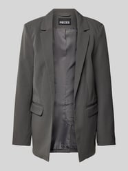 Blazer mit Pattentaschen von Pieces Grau - 2