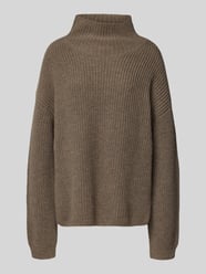 Loose fit gebreide pullover van een mix van kasjmier en wol, model 'LONA' van 0039 Italy Beige - 30