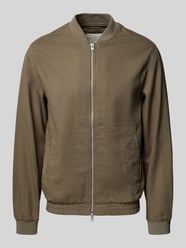 Jacke aus Baumwoll-Leinen-Mix mit Zweiwege-Reißverschluss von JACK & JONES Premium - 4