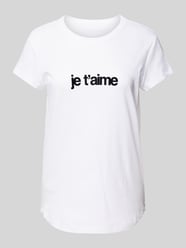 T-Shirt mit Statement-Print Modell 'WOOP' von Zadig & Voltaire Weiß - 25