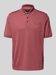 Poloshirt mit Brusttasche von bugatti Bordeaux - 26