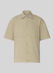 Regular Fit Freizeithemd mit Strukturmuster von JAKE*S STUDIO MEN Beige - 23