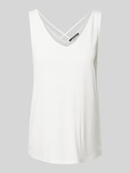 Tanktop mit V-Ausschnitt von comma Weiß - 5