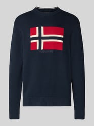 Gebreide pullover met ronde hals, model 'MURA' van Napapijri - 6