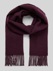 Wollen sjaal met franjes van bugatti Bordeaux - 32