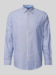 Regular Fit Freizeithemd mit Button-Down-Kragen von Christian Berg Men Blau - 29