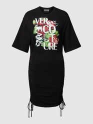 Knielange T-shirtjurk met tunnelkoord opzij van Versace Jeans Couture - 26