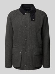 Regular fit wollen jack met corduroy, model 'BEDALE' van Barbour - 10