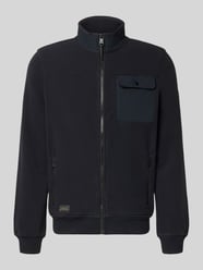 Sweatjacke mit Stehkragen und Brusttasche von camel active - 2