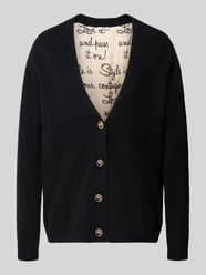 Relaxed Fit Cardigan aus reiner Wolle Modell 'Maglia Aperta' von Liu Jo White - 21