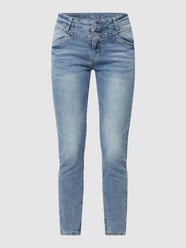 Cropped Skinny Fit mit Stretch-Anteil Jeans Modell 'Sandy' von Blue Monkey - 9