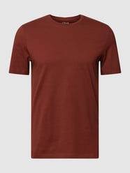 T-Shirt mit Logo-Stitching von s.Oliver RED LABEL Braun - 14