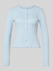 Kardigan o kroju slim fit z mieszanki bawełny i wiskozy model 'MARIE' od PIECES - 13