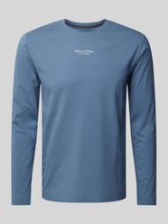 Regular Fit Langarmshirt aus reiner Baumwolle von Marc O'Polo Blau - 28