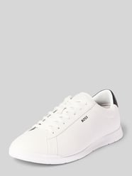 sneakersy z materiał skóropodobny model 'NITAN_LOWP_PLTD' od BOSS - 24