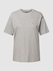 T-shirt z wyhaftowanym logo model ‘CHASE’ od Carhartt Work In Progress Szary - 38