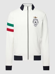 Sweatjacke mit Stehkragen Modell 'FELPA' von Aeronautica Militare Weiß - 26