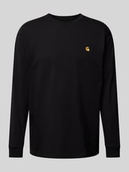 Longsleeve mit Label-Stitching von Carhartt Work In Progress Schwarz - 32