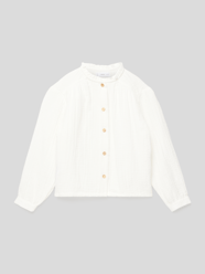 Bluse mit Strukturmuster Modell 'ANDES' von Mango Weiß - 8