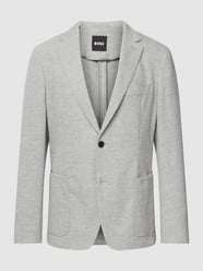 Colbert in effen design, model 'Hanry' van BOSS Grijs / zwart - 45