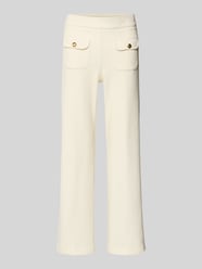 Flared stoffen broek in verkorte pasvorm van Cambio - 17