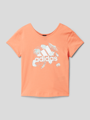 T-shirt met labelprint van ADIDAS SPORTSWEAR Oranje - 45