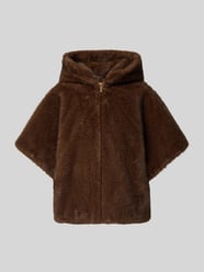 Kurtka o kroju relaxed fit ze sztucznego futra z rękawem o dł. 1/2 od PETITE M. - 36