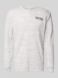 Regular Fit Langarmshirt mit Baumwolle von Tom Tailor Beige - 3