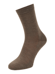 Socken mit Label-Schriftzug Modell 'SOFTMERINO' von Falke - 32