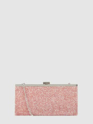 Clutch mit Glitter-Effekt von Jake*s Cocktail Pink - 40